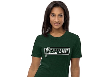 Ich wandere wie ein Mädchen-Kurzarm-T-Shirt