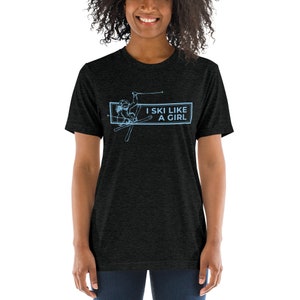 I Ski Like a Girl Short Sleeve T-Shirt