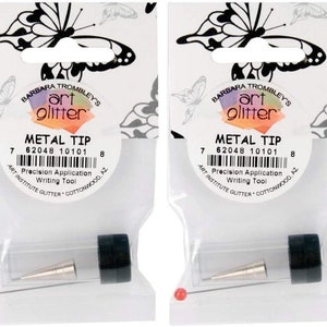 Metal tip attachment | Ultra fine metal tip for Art Glitter Glue