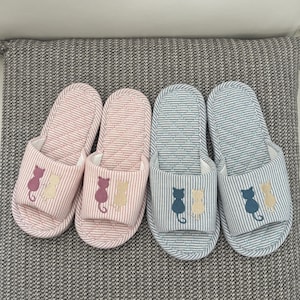 Comfy House Slippers, His and Hers Matching House Slippers, Unisex Slippers, Cotton Quilted Slippers, Non Slip, Thick padded cushion