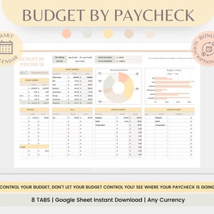 Budget Spreadsheet, Budget by Paycheck, Paycheck Budget,Budget Spreadsheet, Monthly Budget, Budget Tracker Google Sheet, Budget Tracker