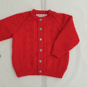 Red Knitted Cardigan Etsy New Zealand