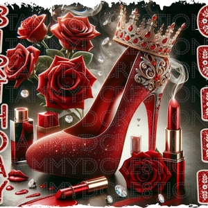 Tacones y Rosas Cumpleaños Reina Roja, PNG