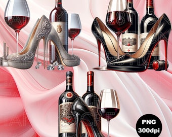 Wine And Heels Bundle, PNG