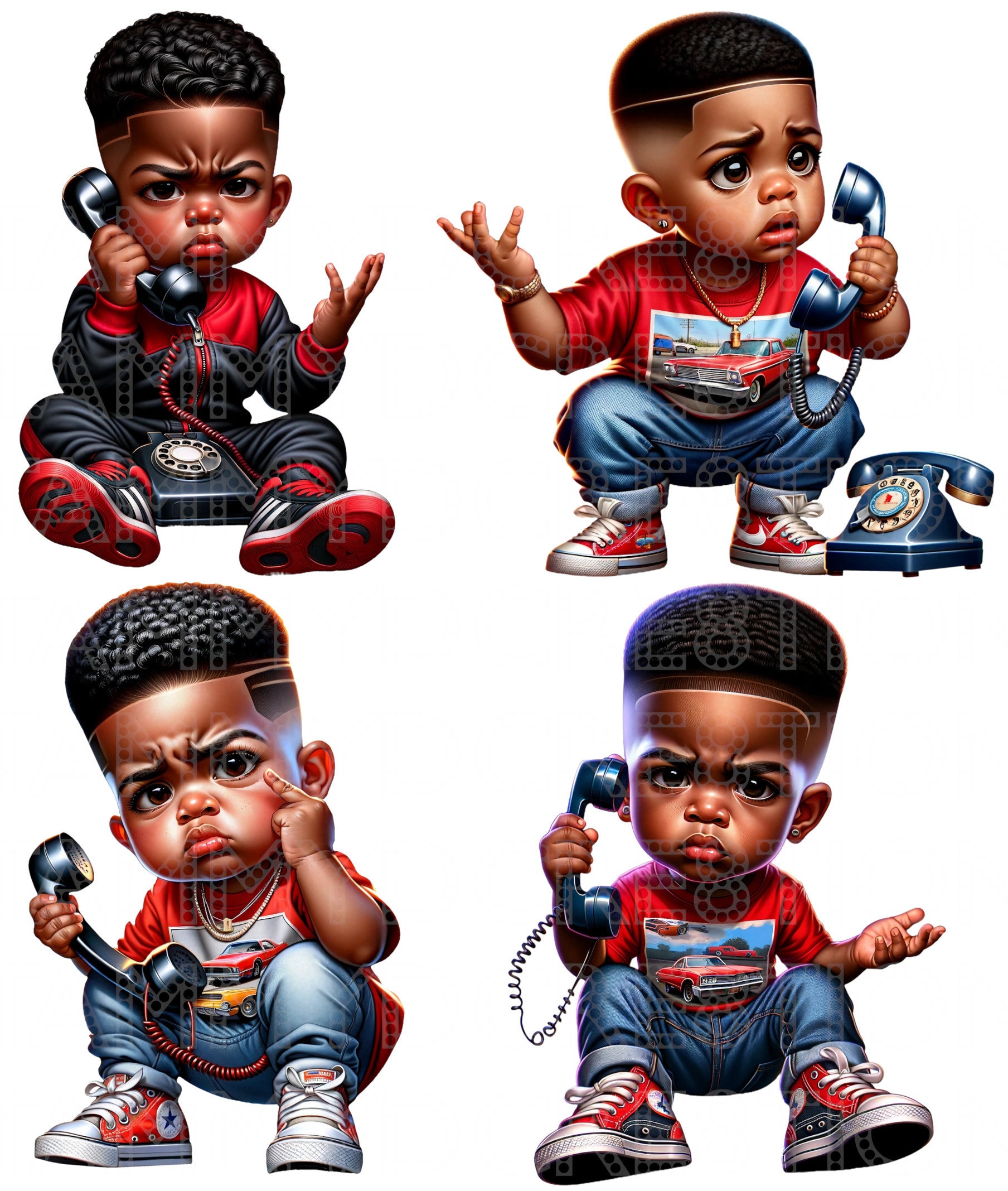 Calling Grandma Boys Digital AI, PNG