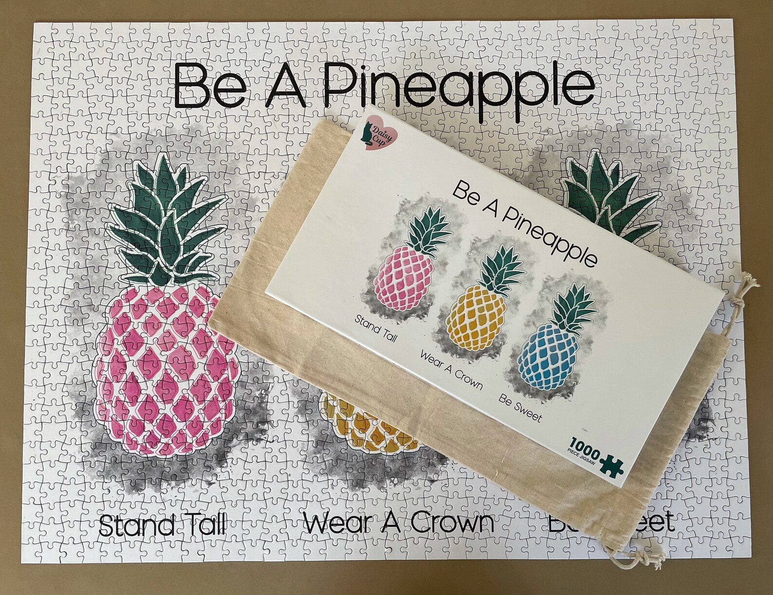Pineapple Jigsaw Puzzle 1000pc Etsy UK