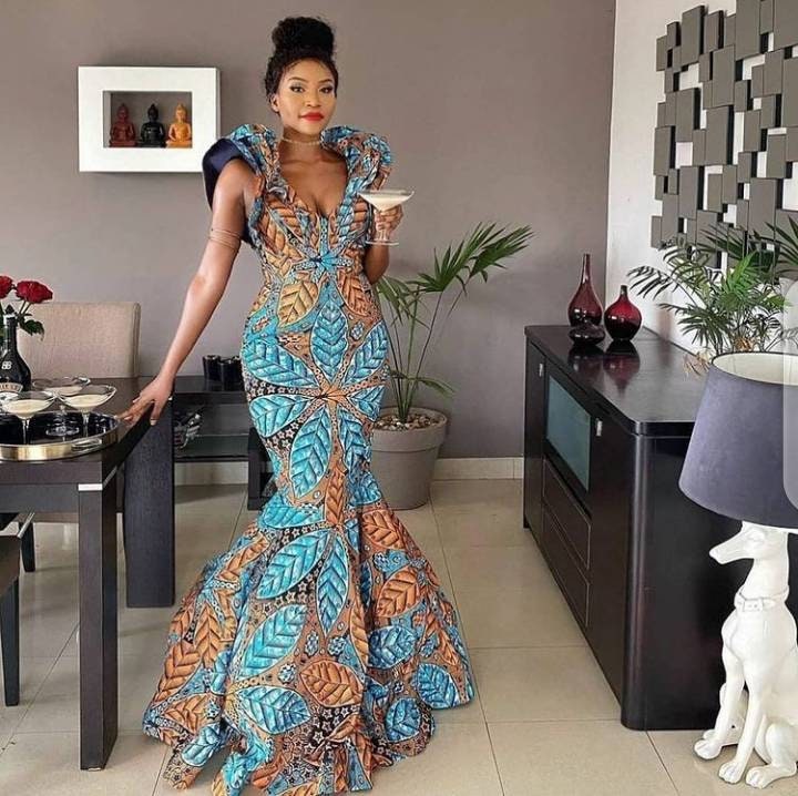 African Print Maxi Dress, African Clothing for Women, African Print Wedding  Dress, African Print Dress for Wedding,african Formal Dress 