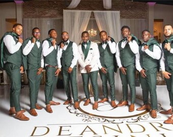 Green Wedding Suit - Etsy