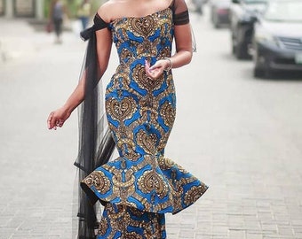 African Print Maxi Dress, African Clothing For Women, African Print Wedding Dress, African Print Dress For Wedding,African Formal Dress