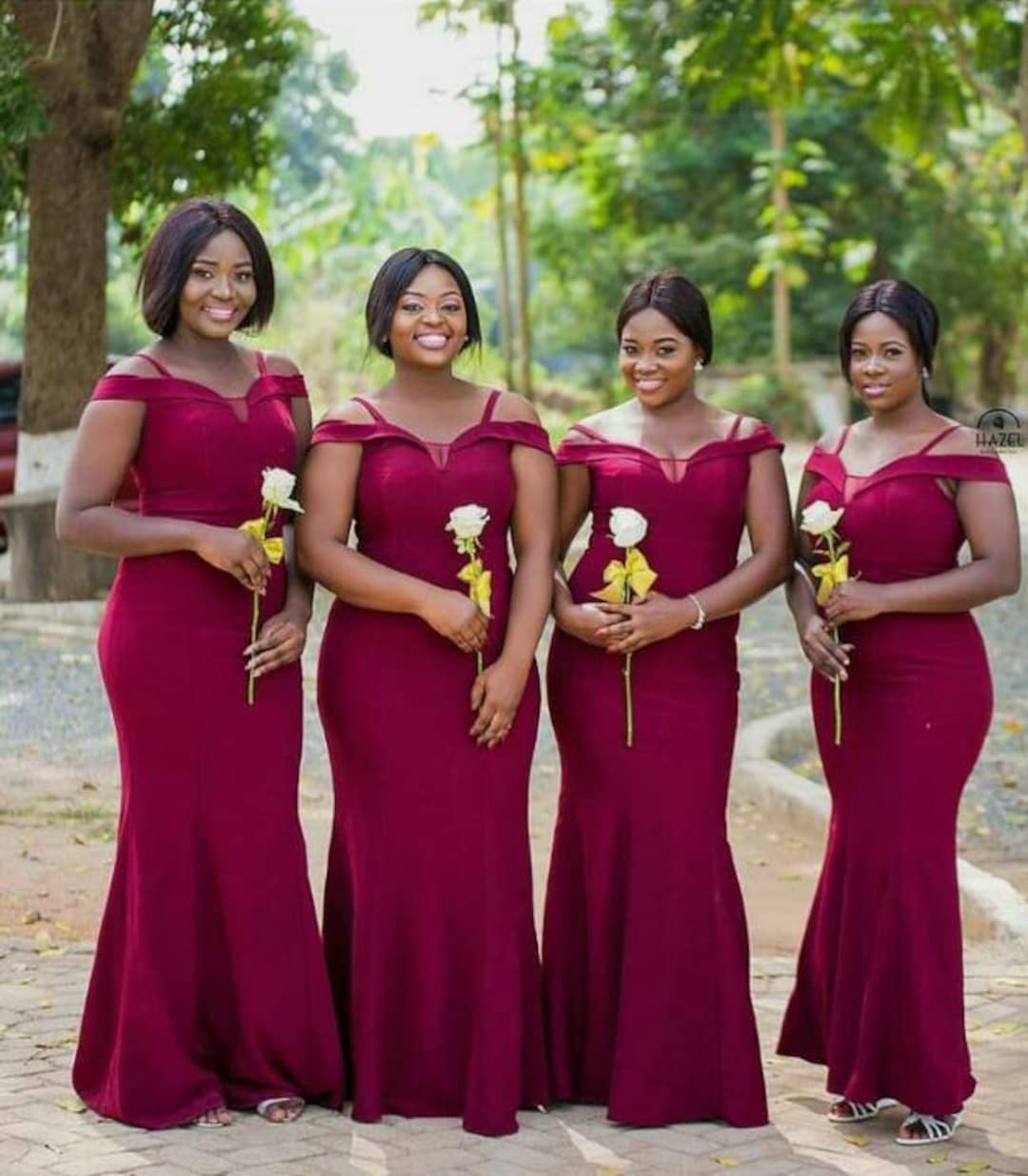 wine colored bridesmaid dresses