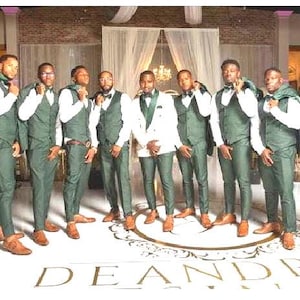 Green Wedding Suit For Men,Olive Green Groomsmen Suit, Green Custom Wedding Suit,Wedding Suit for Men,Groomsmen Suit,Men on Suit,Suited Men