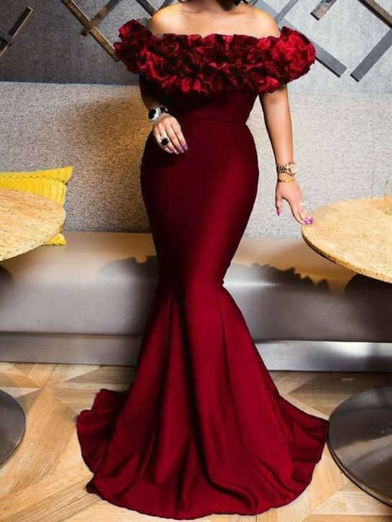 Custom Made 2020 Burgundy Off Shoulder Red Ballgown Wedding Dress With Lace  And Tulle For Arabic Brides In Dark Red From Totallymodest, $114.07 |  DHgate.Com