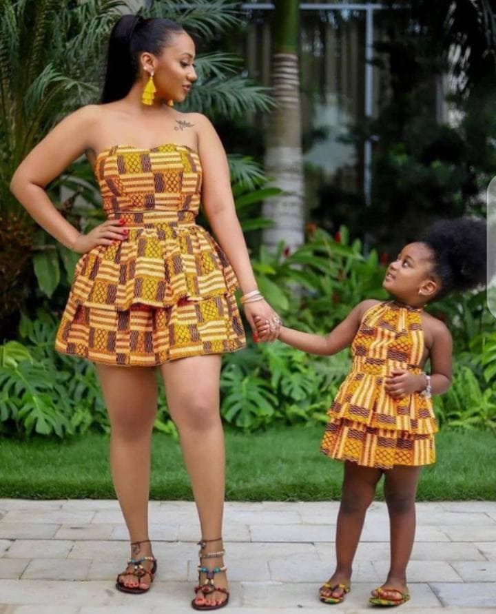 Traditional mom and daughter dresses discount