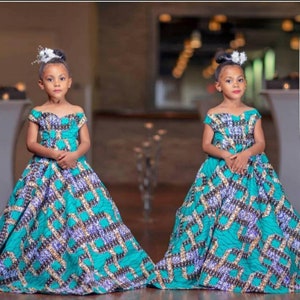 African Girls dress, African print dress for girls, African birthday dress for girls,African clothing for girls,African Girls Outfit