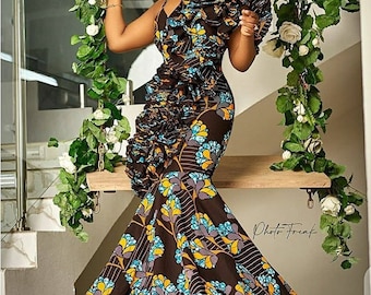African Print Maxi Dress, African Clothing For Women, African Print Wedding Dress, African Print Dress For Wedding,African Women's Dress