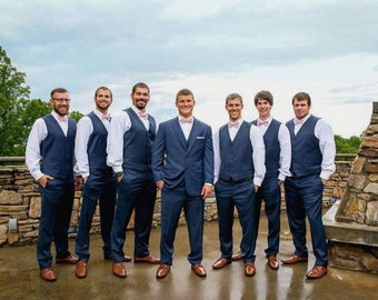 Navy Blue Black Wedding Suit for Men Groomsmen Attire Custom Wedding Suit wedding Suit for Men Groomsmen Suit Men on Suit Suited Men Etsy Norway