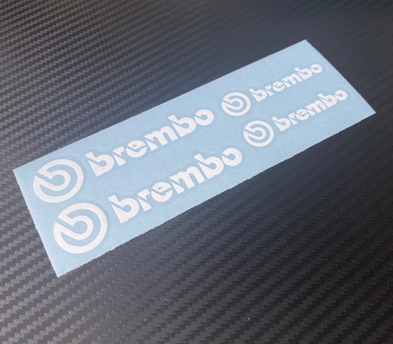 4 autocollants Brembo Decals Vinyl Caliper Multi Color Résistant à la  chaleur Vous choisissez Noir Blanc Bleu Argent Or Jaune Rouge et plus  encore -  France