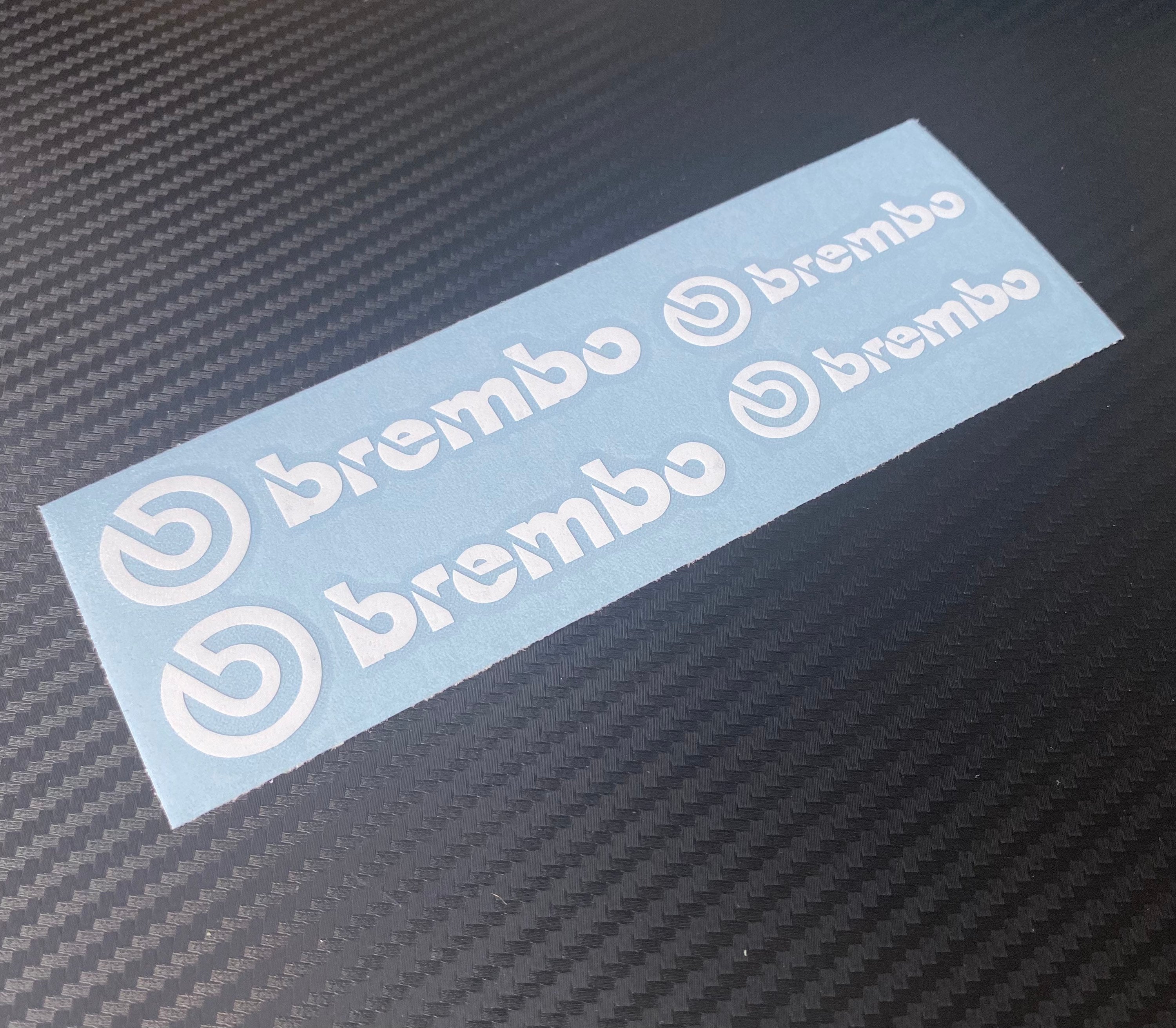 Brembo Brake Caliper High Temp Decal Vinyl Sticker Automotive - 12 Stickers!
