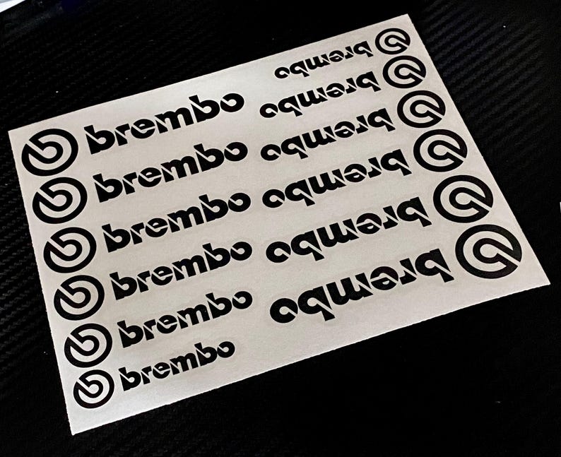 Sticker Brembo Window 12 Brembo Decal Sticker Vinyl Caliper Brake Multi Color Heat Resistant ...