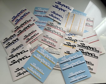 4 Supra Brake Caliper Decals Vinyl Sticker Multiple Colors Heat Resistant