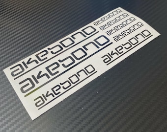 8 AKEBONO Brake Caliper Logo Vinyl Decals Stickers Heat Resistant