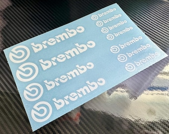 11 Brembo Decal Sticker Vinyl Caliper Brake Heat Resistant 2 Pot Choose Colors