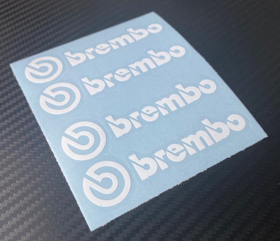 4 Brembo Decals Stickers Vinyl Caliper Multi Color Heat Resistant You  Choose Black White Blue Silver Gold Yellow Red and More -  UK
