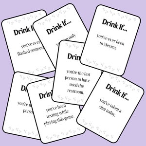 drink if printable drinking game card game for adults etsy