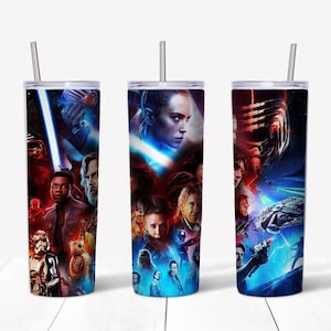 Starwars Tumbler, Starwars 20oz Skinny Tumbler Sublimation Design, Starwars Tapered Wrap Tumbler PNG, Starwars Sublimate Design File