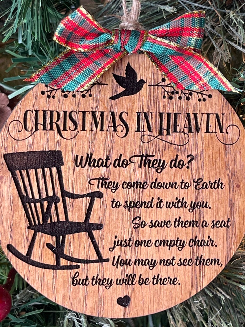 Memorial Ornament / Memorial Gift / Sympathy Gift / Christmas Etsy