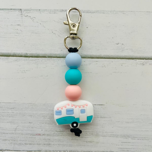 Retro Camper Keychain. Camper Accessories, Camping Keychain, Camping Accessories, Gifts For Campers,