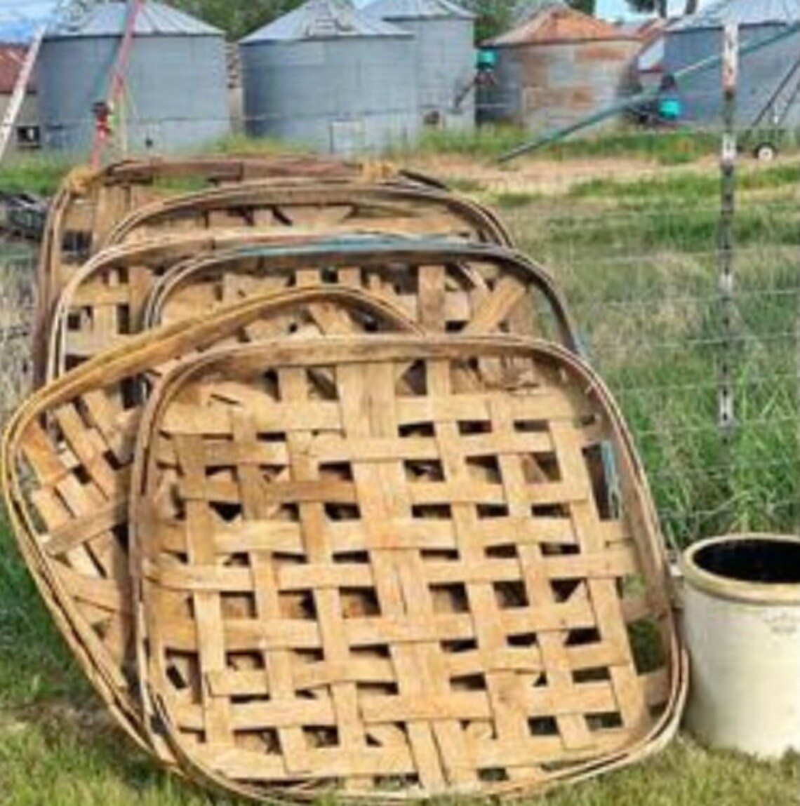 1920 vintage authentic tobacco baskets Etsy