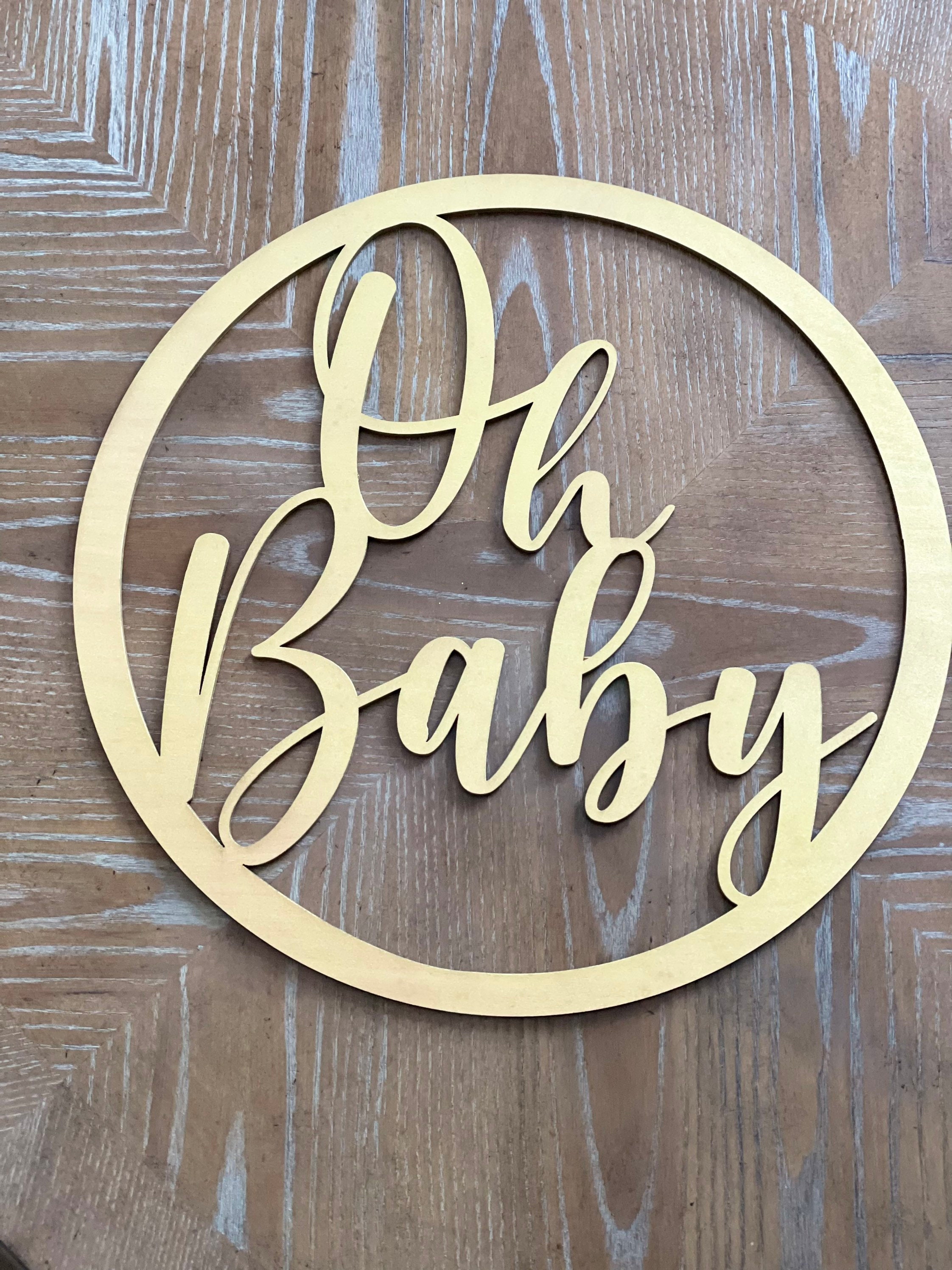 Oh Baby wood sign/ Baby Shower decor/ Nursery Decor/ baby Etsy