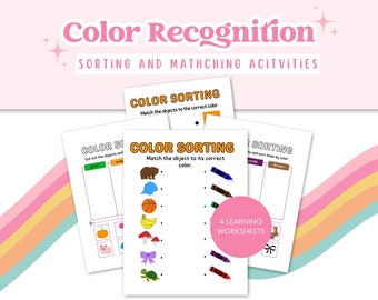 Color sorting activities for preschoolers, Learning colors for preschoolers, Preschool color learning, Color recognition activities