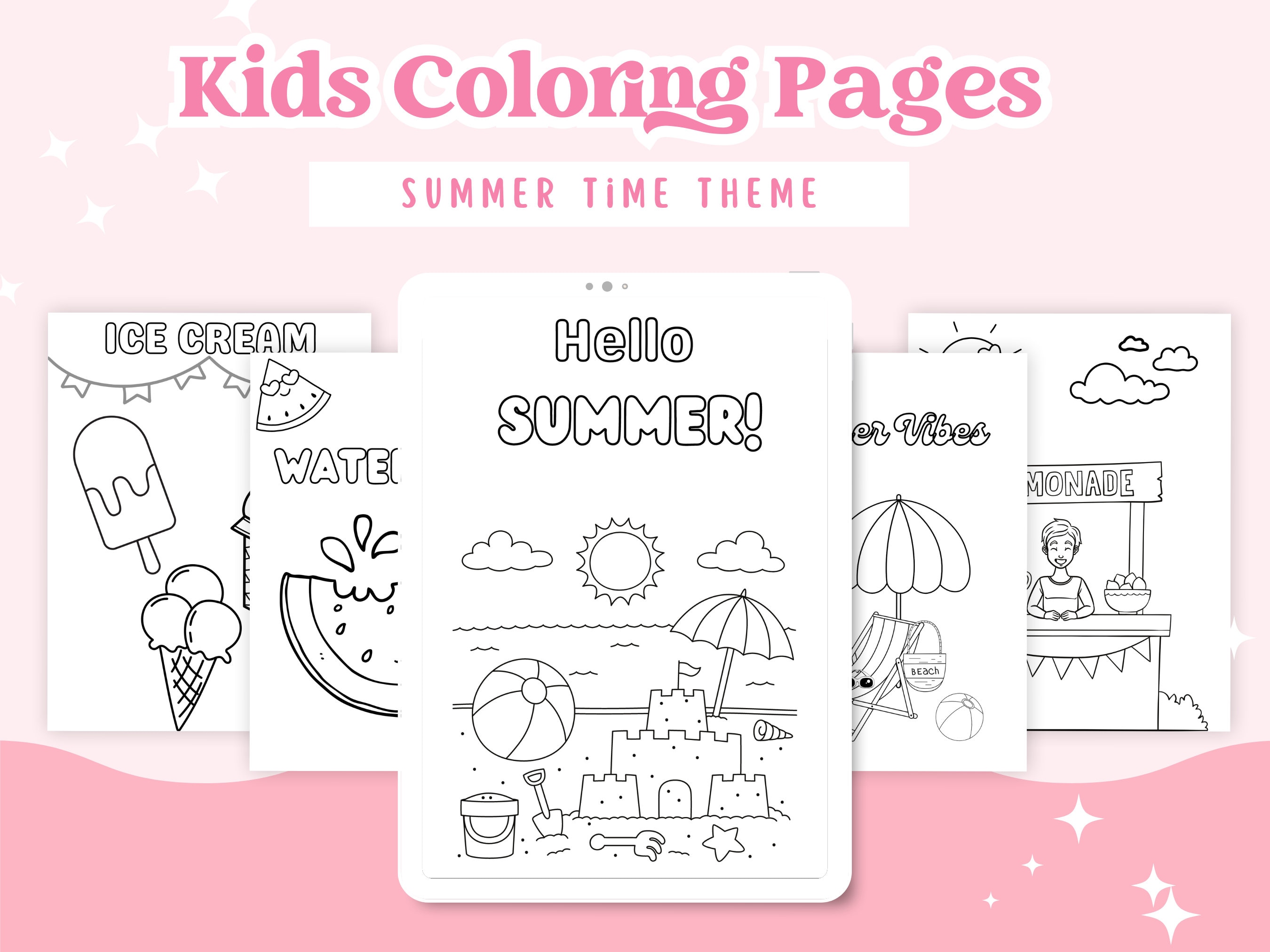 Coloring Pages for Kids, Printable Coloring Pages, Children's Coloring Sheets, Preschool ...