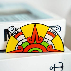Teotl acrylic pin - Nahuatl glyph - Mexica - Aztec