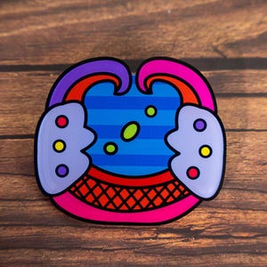 Cenote Acrylic Pin - Centipede Jaws - Maya Mesoamerican image 1