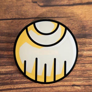 Featherball acrylic pin - Mexica Aztec - Mesoamerican