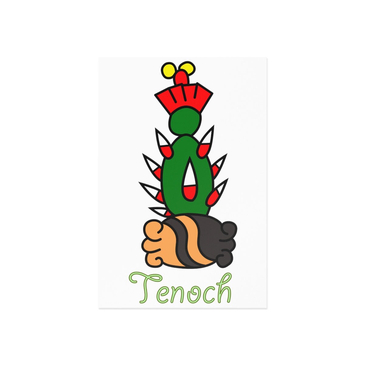 Tenoch Postcard Nahuatl Mexica Mesoamerican 7in X 5in and Etsy