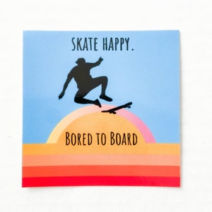 Skateboard Sticker, Skater Sticker, Laptop Sticker, Gift for Skater, Water Bottle Sticker, Vinyl Sticker, Decal Sticker, Skate Sticker