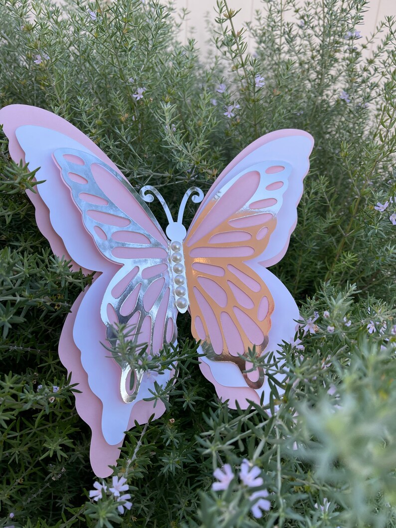 Giant butterflies 11baby shower gender reveal party decor Etsy