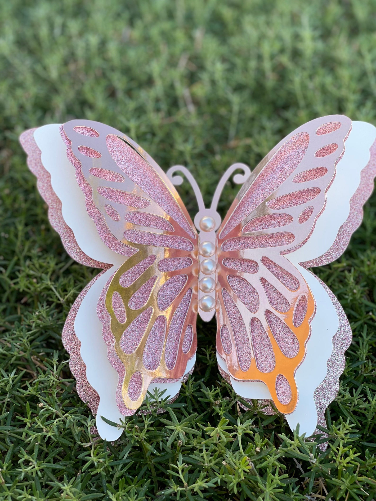 3D butterflies 8 4 layers baby shower gender reveal party Etsy