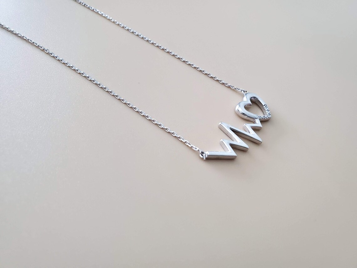 heartbeat necklace diamond heartbeat necklace diamond