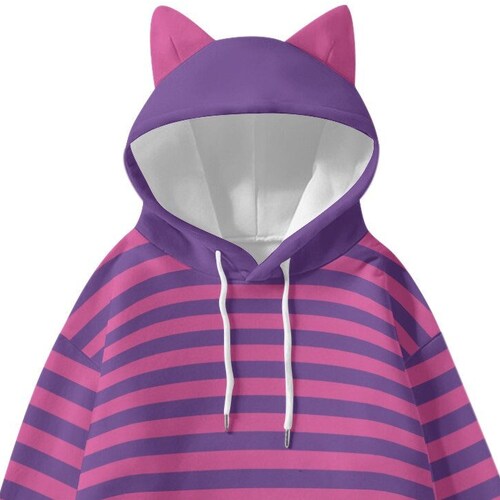 Black Cat Womens Hoodie With Decorative Ears Etsy