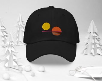 Minimalist Tatooine Sunset Baseball Cap 