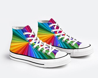rainbow colour trainers