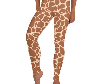 Giraffe Print Leggings Animal Print 
