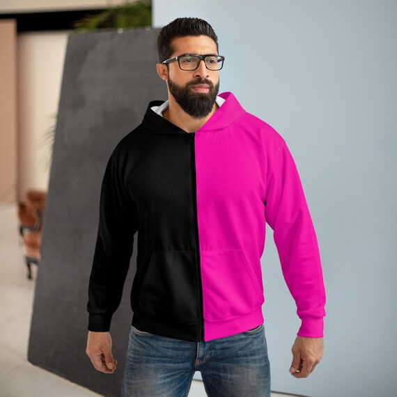 bright pink fleece jacket