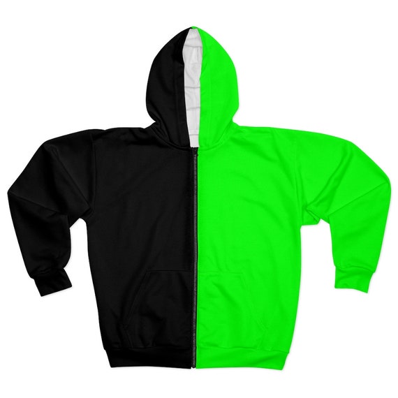 black green hoodie