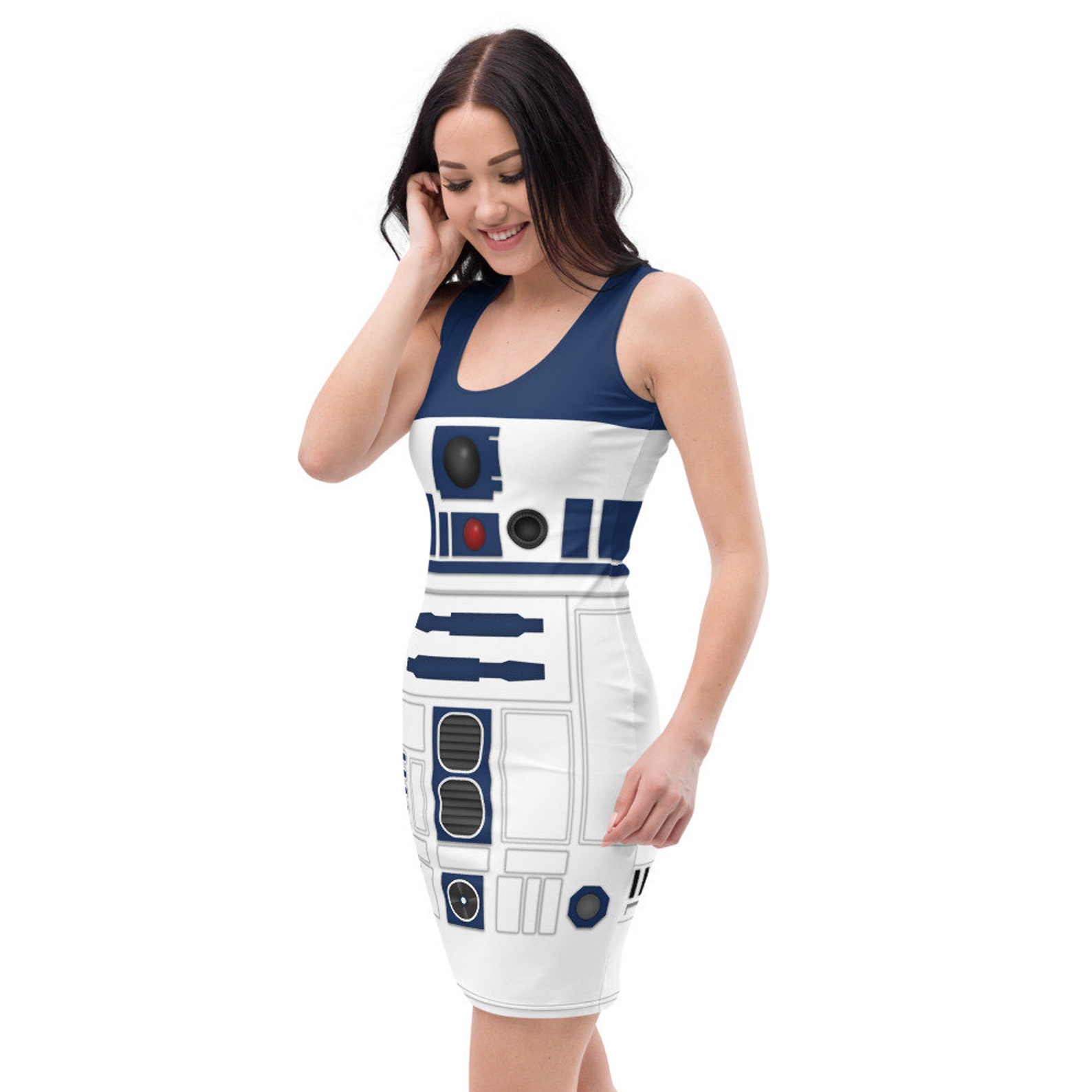 R2D2 Costume R2D2 Fitted Bodycon Dress Star Wars Droid Etsy